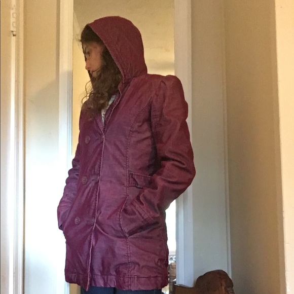 ROXY Jacket plumb purple double breasted with hood - Picture 5 of 8